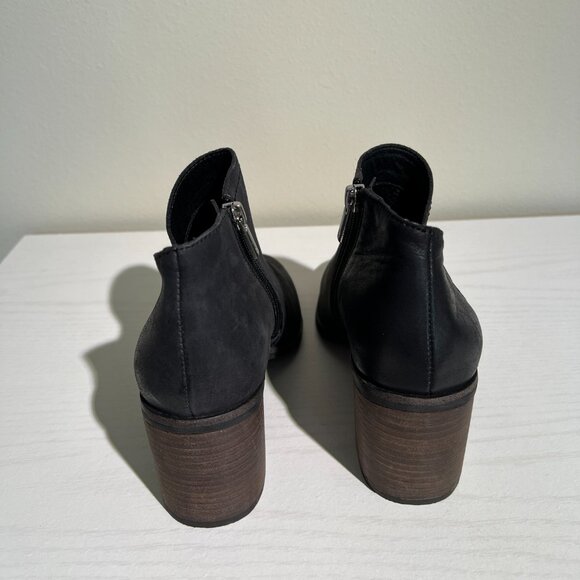 NEW Lucky Brand Bellita Black Leather Booties Women’s Sz 6 New w/o Box - Picture 3 of 4